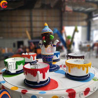 Manège Tasse Rotative pour Aire de Jeux Extérieure et Intérieure, Taille Personnalisée