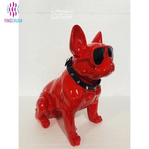 Maniquí de perro de fibra de vidrio con diseño de Bulldog <span class=keywords><strong>Animal</strong></span>, escaparate de ventana - Product Image 3