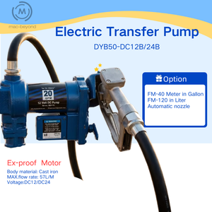 <span class=keywords><strong>Pompe</strong></span> de transfert de carburant diesel électrique robuste en fonte 1/4 CV 12V 24V <span class=keywords><strong>avec</strong></span> buse manuelle - Product Image 1