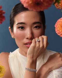 PULSERA ROEN ESTELLE, Pulsera de Oro Blanco de 18K y Diamantes para Regalo, Boda, Fiesta, Pulsera de Lujo - Product Image 3