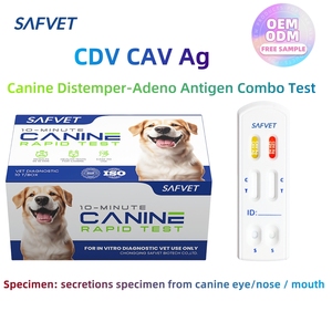 Kit de Prueba Rápida Combinada de Antígeno (Ag) y Anticuerpos (Ab) para el Virus del Moquillo Canino y el <span class=keywords><strong>Adenovirus</strong></span> (Cdv Cav) para Hospitales/Clínicas Veterinarias - Product Image 2