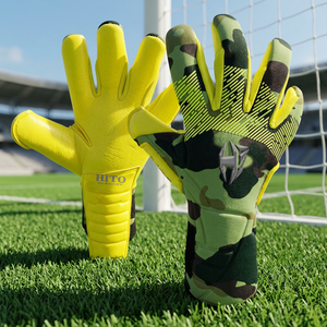 Quality Custom Soccer Goalkeeper Gloves Hot Selling Soccer Sports Goalkeeper Gloves Backhand Silicon Printing Top High Quality - Product Image 4