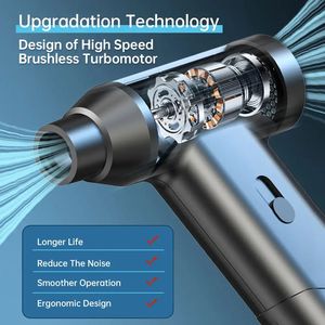 Ventilateur à moteur sans balais à main 110,000 tr/min Turbofan souffleur de poussière haute puissance dépoussiéreur à <span class=keywords><strong>air</strong></span> <span class=keywords><strong>comprimé</strong></span> outils de nettoyage de clavier - Product Image 4