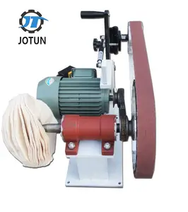 Jotun double station cloth wheel and abrasive belt grinding machine for metal