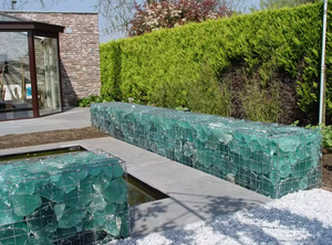 Prezzo di alta qualità Gabion rete metallica riempire la pietra di vetro rocce di cristallo per muro di contenimento - Product Image 3