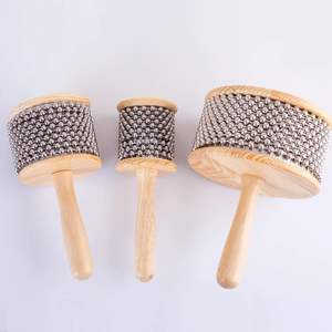Instrumentos de Percusión para Niños, <span class=keywords><strong>Cabasa</strong></span> de Madera y Metal, Tamaño Pequeño y Grande, Material Didáctico Musical Orff - Product Image 2