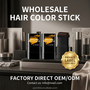 Bâton de <span class=keywords><strong>coloration</strong></span> capillaire <span class=keywords><strong>temporaire</strong></span> gris 15g pour retouche des racines, couvrance instantanée des cheveux gris, résistant à l'eau, marque privée - Product Image 1
