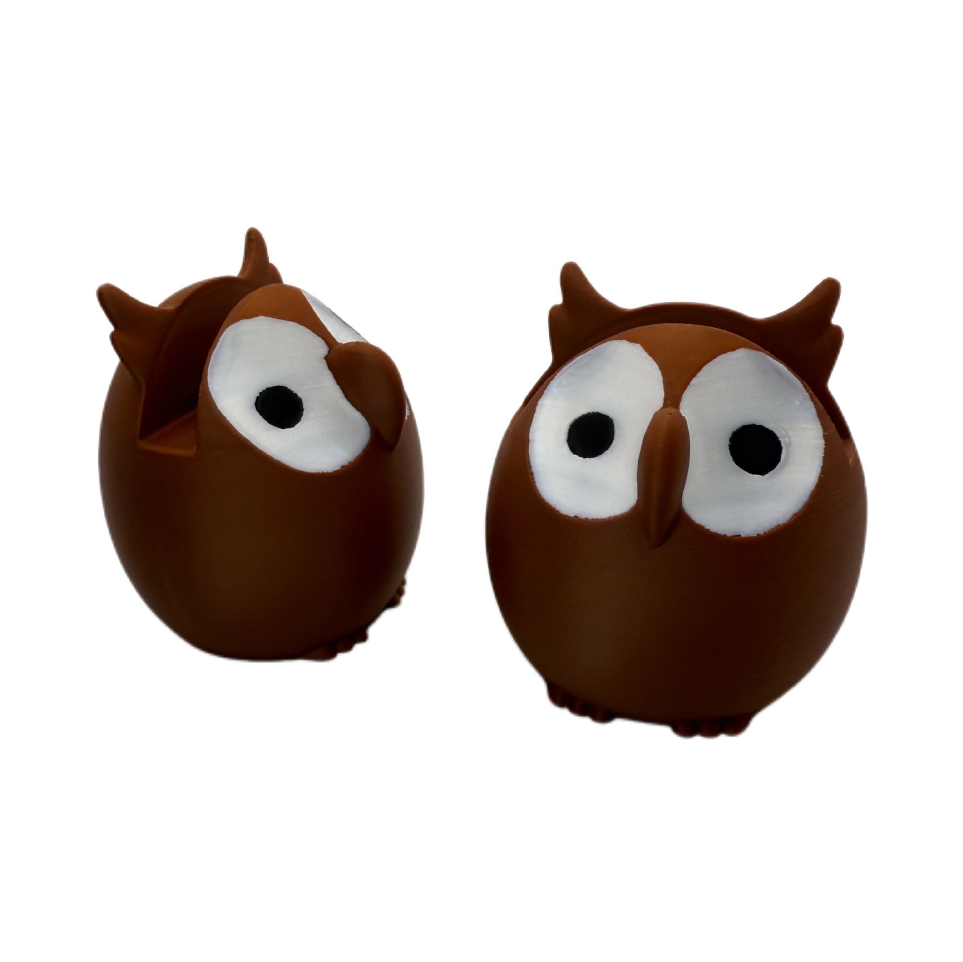 Hibou marron-8*8cm