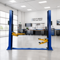 Pont élévateur portable à deux colonnes CE 5 tonnes (5000 kg, 11023 lbs) avec déverrouillage manuel, vérin hydraulique pour atelier de réparation automobile