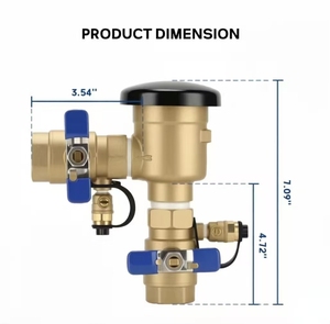 Valvola <span class=keywords><strong>di</strong></span> ritegno in ottone da 1 pollice per sistemi <span class=keywords><strong>di</strong></span> irrigazione e irrigatori, protezione anti-sifone - Product Image 6