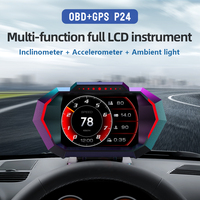 2026 WiiYii Digitales Renn-Tachometer OBD2 HUD Head-up-Display P24 mit 13 Sprachsystemen & Reibungsloser Reaktion für Alle Fahrzeuge
