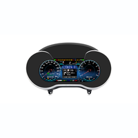 HXHY LCD Kluster Instrumen Digital Mobil CockPit Layar Android 13 untuk Benz GLC/C Class W205 X205 2015-2020 Speedometer Dashboard