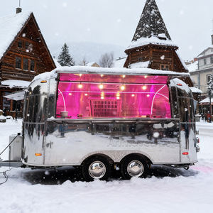 Remolques de Comida Callejera de Lujo Completamente Equipados para Hot Dogs, Papas Fritas, Tacos, Hamburguesas, Compre un Camión de Comida Móvil - Product Image 1