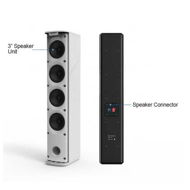 Professional 100W Column Speaker Powerful Home Theater Sound System with Wooden and Aluminium Construction Passive Line Array