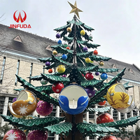 Grand manège de Noël extérieur rotatif pour parc à thème, carrousel de Noël tournant pour centre commercial, attraction de manège