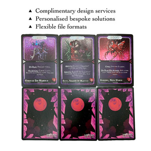 Cartes à collectionner populaires de la série Anime Design de personnage à collectionner Jeu fantastique Finition unique en feuille Cartes TCG Holo avec personnage - Product Image 2