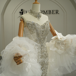 ชุดแต่งงานสุดหรู Gt26004 ทรงเข้ารูปประดับดอกไม้ ชุดเจ้าสาวสไตล์เจ้าหญิง ตัดเย็บตามสั่ง Jancember - Product Image 2