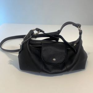 Bolso de Cuero Genuino para Mujer, Estilo Dumpling, Casual, Bandolera - Product Image 1