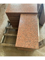Dalle de granit Shidao Red (G386) polie, moderne et haut de gamme, en pierre naturelle, découpée sur mesure, écologique, légère et durable, pour escaliers et parcs