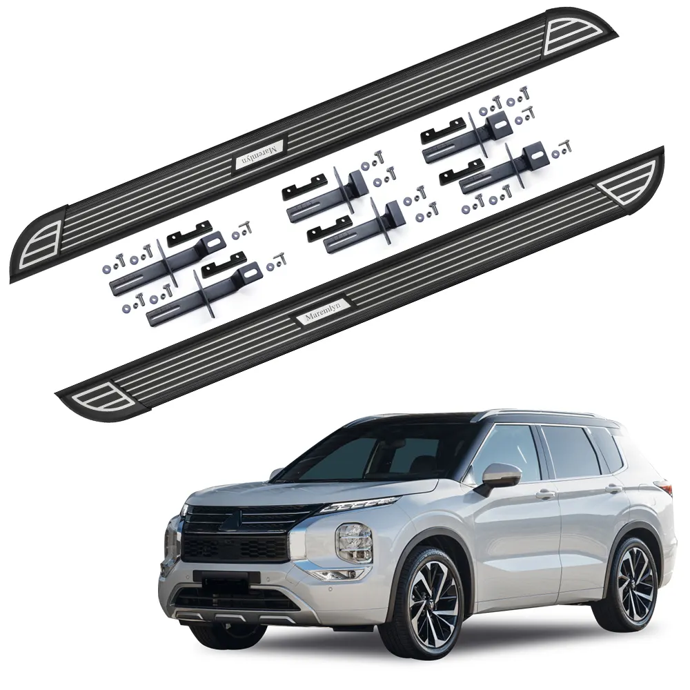 SUV berkualitas tinggi bagian reparasi modifikasi paduan aluminium Pedal langkah samping papan lari untuk Mitsubishi Outlander 2021