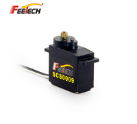 Servo Micro Feetech SCS009 con Caja de Engranajes Metálica, 2.5kg, 9g, para Helicópteros RC, Robots Inteligentes, Humanoides, DIY y Educación STEAM, Competencia