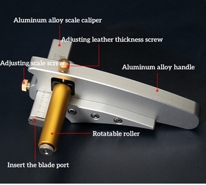 Máy cắt dây da có thể điều chỉnh, cầm tay, chiều rộng tối đa 6.5cm, độ dày 6mm, dụng cụ thủ công làm đồ da để tự làm dây lưng/dây đeo - Product Image 5