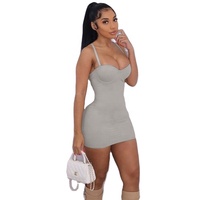 Robe mini moulante sexy à fines bretelles pour femme, en spandex, taille haute, tenue de club, robe de soirée, été 2023