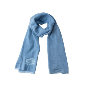 Sciarpa Blu Marca Z 90x180cm Tinta Unita Accessorio Indossabile per Adulti - Product Image 1