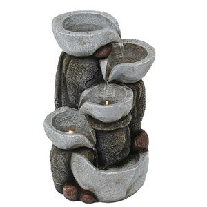 3-Tiered En Herbe Terme Fontaine D'eau Extérieure - Product Image 4