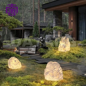 Luz LED 3D con forma de piedra, personalizada, impermeable IP65, para decoración de jardines y festivales al aire libre, con material de resina y fibra de vidrio. - Product Image 4