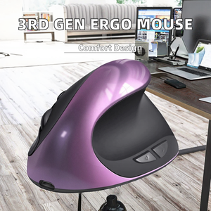 เมาส์ไร้สายแบบตั้งโต๊ะรุ่นที่สามของผู้ผลิต ออกแบบตามหลักสรีรศาสตร์ สำหรับเล่นเกม พร้อมระบบติดตามออปติคอล ไฟ LED Backlit ผลิตภัณฑ์ระดับพรีเมียม - Product Image 2