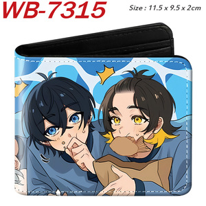 Cartera Plegable Corta Unisex con Estampado de Personajes de Anime Blue Prison, Estilo Japonés, 11.5x9.5x2cm, para Estudiantes - Product Image 3