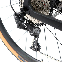 Nouveau vélo de gravier Aero Design 700*40c, cadre en carbone gris et noir, complet, avec transmission NX 11 vitesses, pour hommes