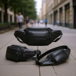 กระเป๋าคาดเอวหนังผู้หญิง Eb กระเป๋าคาดหน้าอก มีหลายช่อง ปิดด้วยซิป แฟชั่นสำหรับการเดินทาง ใช้ได้ทุกวัน ทุกฤดูกาล - Product Image 2