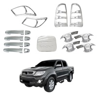 Accessoires de voiture YCSUNZ Hilux, ensemble complet chromé 5 pièces pour Toyota Hilux Vigo 2005-2010 2011-2014, ensemble combiné d'accessoires