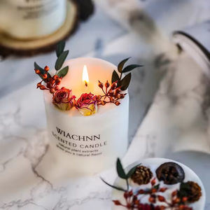 เทียนหอมถั่วเหลืองในโถแก้วตกแต่งบ้าน สำหรับวันพ่อ กลิ่นกาแฟและนม ทำมือสไตล์พ่อค้าขาย โดยช่างฝีมือผู้เชี่ยวชาญด้านการตกแต่งบ้าน - Product Image 3