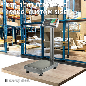 30*40 नेतृत्व वाले एलसीडी डिजिटल प्लेटफॉर्म स्केल कार्बन स्टील बेंच स्केल आकार 150 किलोग्राम क्षमता वजन के पैमाने - Product Image 3