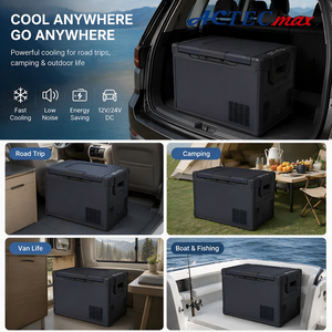 Glacière de voiture 30L 40L 50L, réfrigérateur 12V pour véhicule, camion AC.684.204 24V, camping en plein air, camping-car, réfrigérateur portable, congélateur - Product Image 2