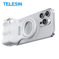 Poignée de caméra Telesin support sans fil avec Zoom interrupteur à distance Mode de prise de vue téléphone poignée de caméra de téléphone magnétique