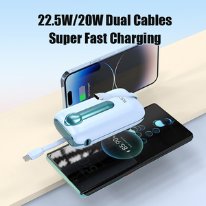 Bán buôn 2025 New xu hướng 10000mAh WST mini du lịch ngân hàng điện pd22.5w sạc nhanh LED hiển thị điện thoại ngân hàng điện cho ngoài trời - Product Image 3