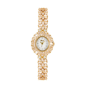 New Fashion Iced Out <b>Watch</b> <b>Arabic</b> Numerals Quartz Hip Hop Designer Gold Plated Luxury Men Women <b>Watches</b> - Product Image 1