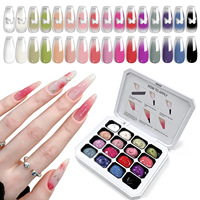 Gel de Peinture pour Ongles à Haute Saturation 16 Couleurs Sans Rinçage, Effet Pat-on, Résine, Dégradé Blush, Gel Pat Pat – Vente en Gros Exclusive OEM ODM