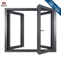 Ventana de Apertura Interior de Aluminio de Diseño Europeo, Serie Silenciosa |   Ventana de Doble Acristalamiento con Reducción de Ruido para Dormitorio