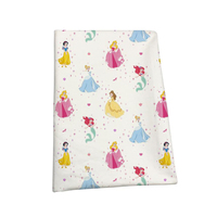Outlet Pabrik Banyak Putri Kartun Desain Cetak Digital 150gsm Quilting 100% Kain Katun untuk Pakaian Poplin