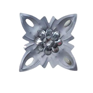 Accessoires décoratifs en fer forgé, vis florales multicouches estampées, motifs trompette, liane, <span class=keywords><strong>rose</strong></span>, <span class=keywords><strong>jacaranda</strong></span> - Product Image 5