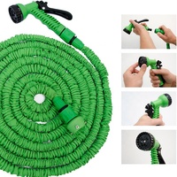 Tuyau d'arrosage magique extensible de 15 m en polyester et métal, léger, pour l'extérieur et l'alimentation en eau domestique - Vente en gros