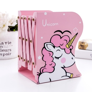 Unicornio sujetalibros de hierro de Metal ajustable libros soporte de escritorio de servicio pesado antideslizantes sujetalibros - Product Image 4