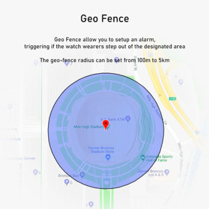 Montre connectée GPS avec écran tactile rond, carte SIM 4G, suivi de la forme physique, dispositif portable pour les soins aux personnes âgées, avec alerte de chute - Product Image 4