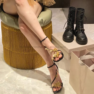 Sandales à talons hauts transparents de luxe pour femmes, best-sellers de l'été, chaussures de soirée sexy - Product Image 3