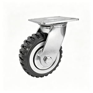 Stainless Steel 6 Inch Nylon Caster Wheel With Top Plate Mount Rust Proof Design For Food Service Machinery 600 Lbs Capacity - Product Image 1